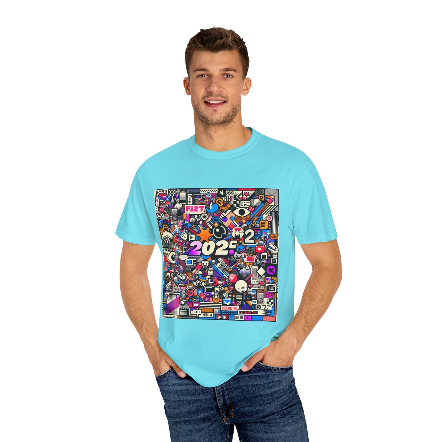 Colorful Unisex Garment-Dyed T-Shirt - 2022 Theme