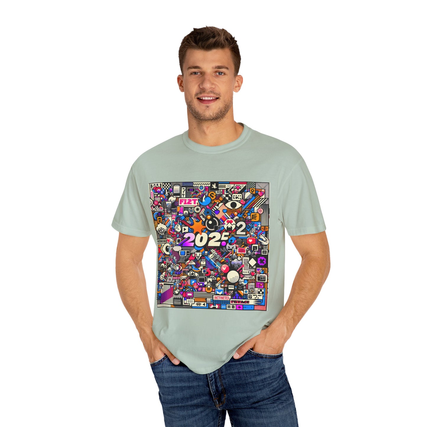 Colorful Unisex Garment-Dyed T-Shirt - 2022 Theme