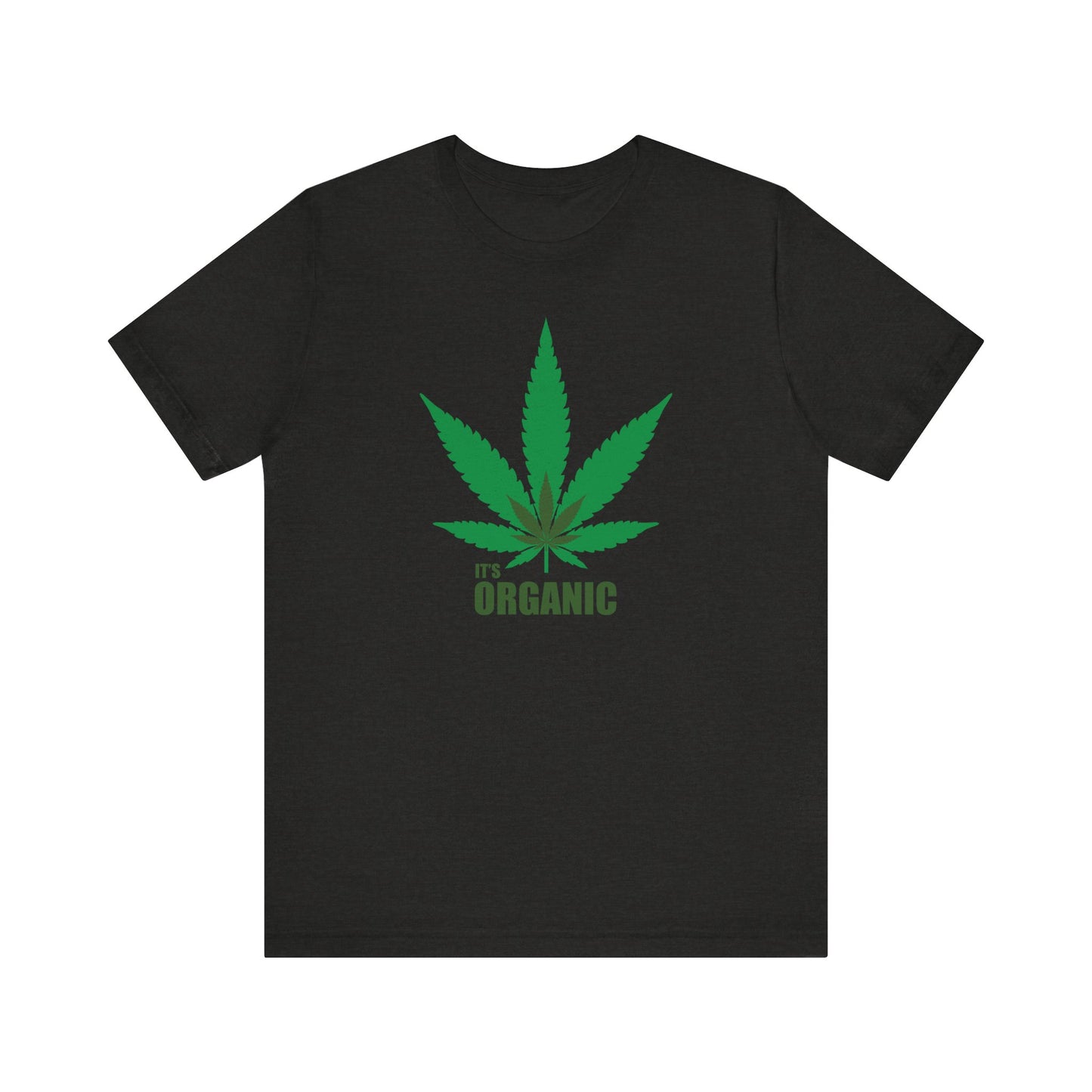 Organic Cannabis Leaf Unisex Tee - Eco-friendly Short Sleeve T-shirt