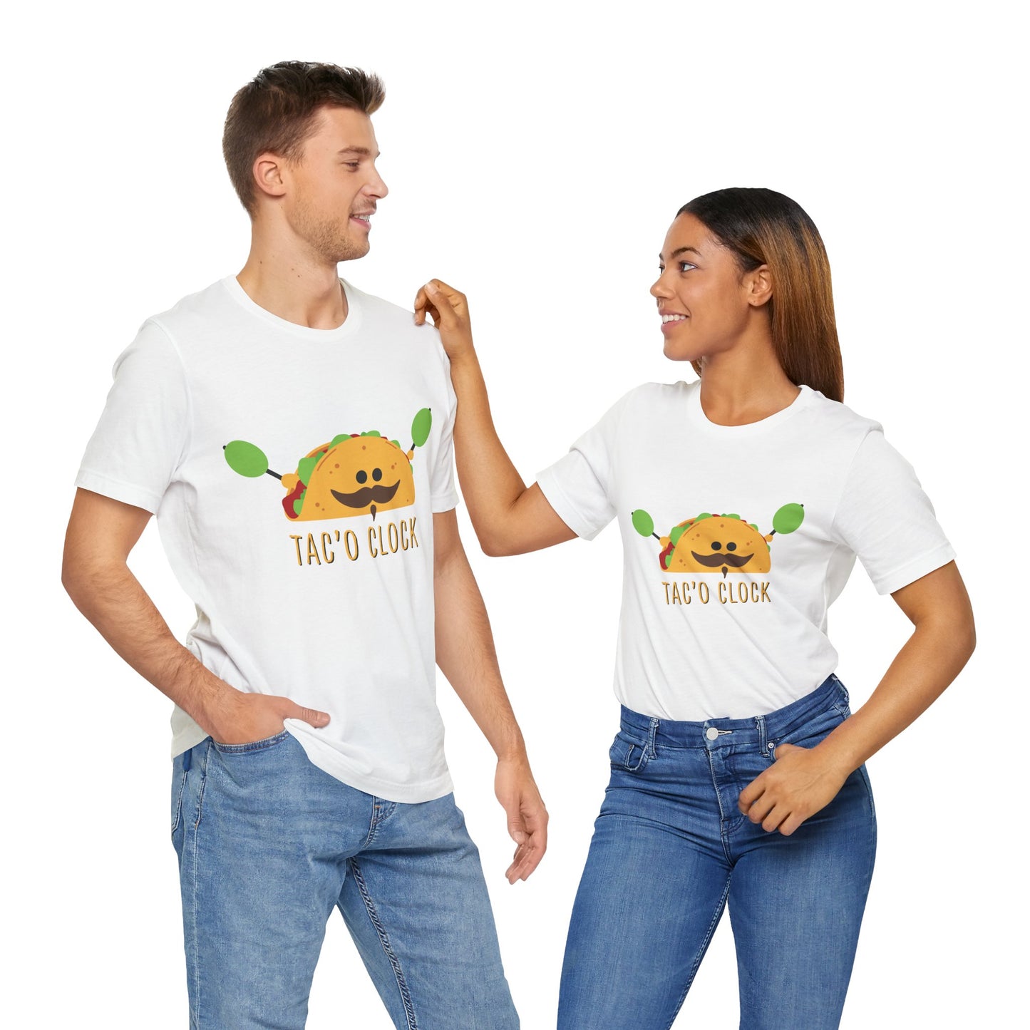 Funny Taco Clock Tee - Unisex Jersey Short Sleeve T-Shirt