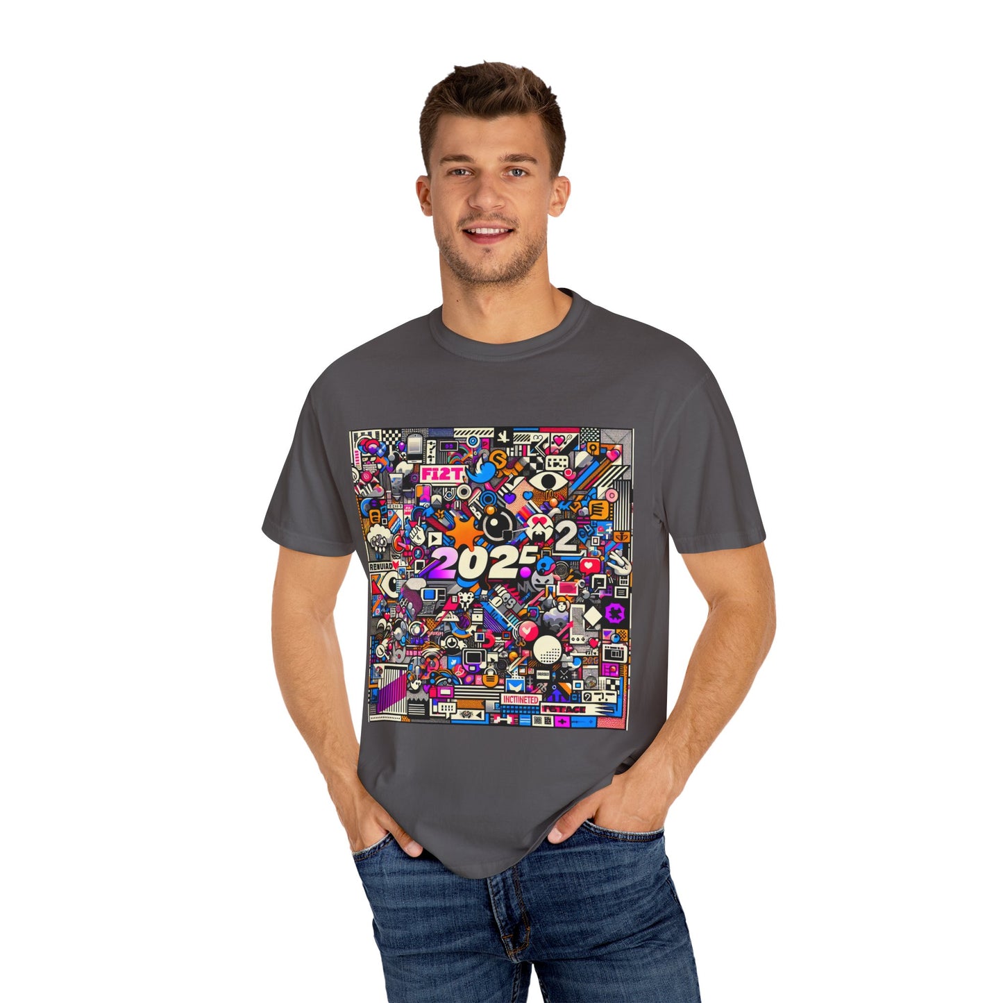 Colorful Unisex Garment-Dyed T-Shirt - 2022 Theme