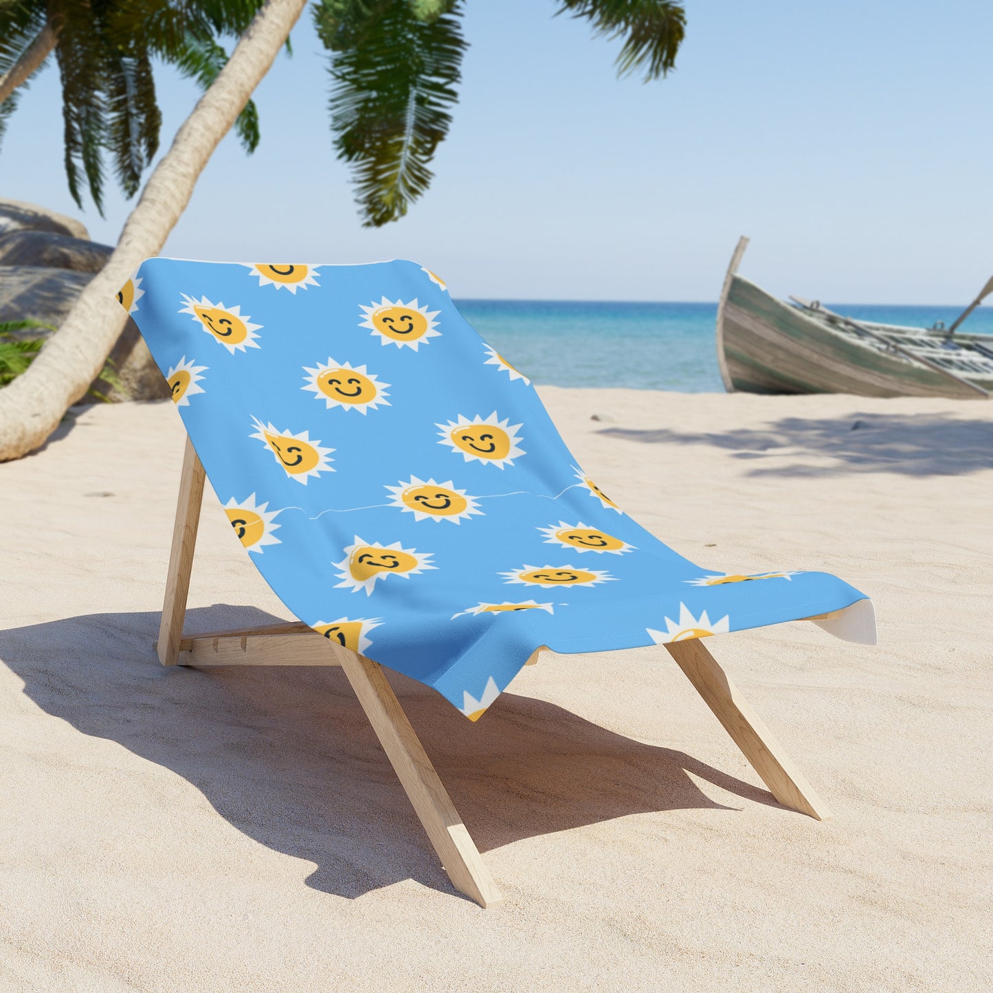 Sunshine Vibes Beach Towel - Perfect for Summer Fun, Pool Days, and Beach Trips