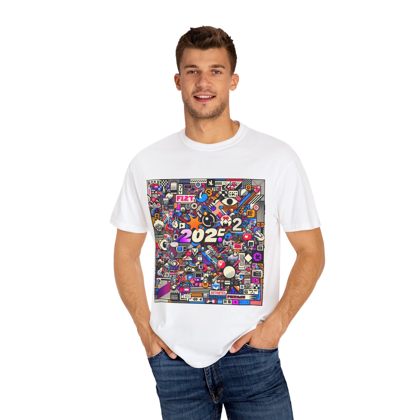 Colorful Unisex Garment-Dyed T-Shirt - 2022 Theme