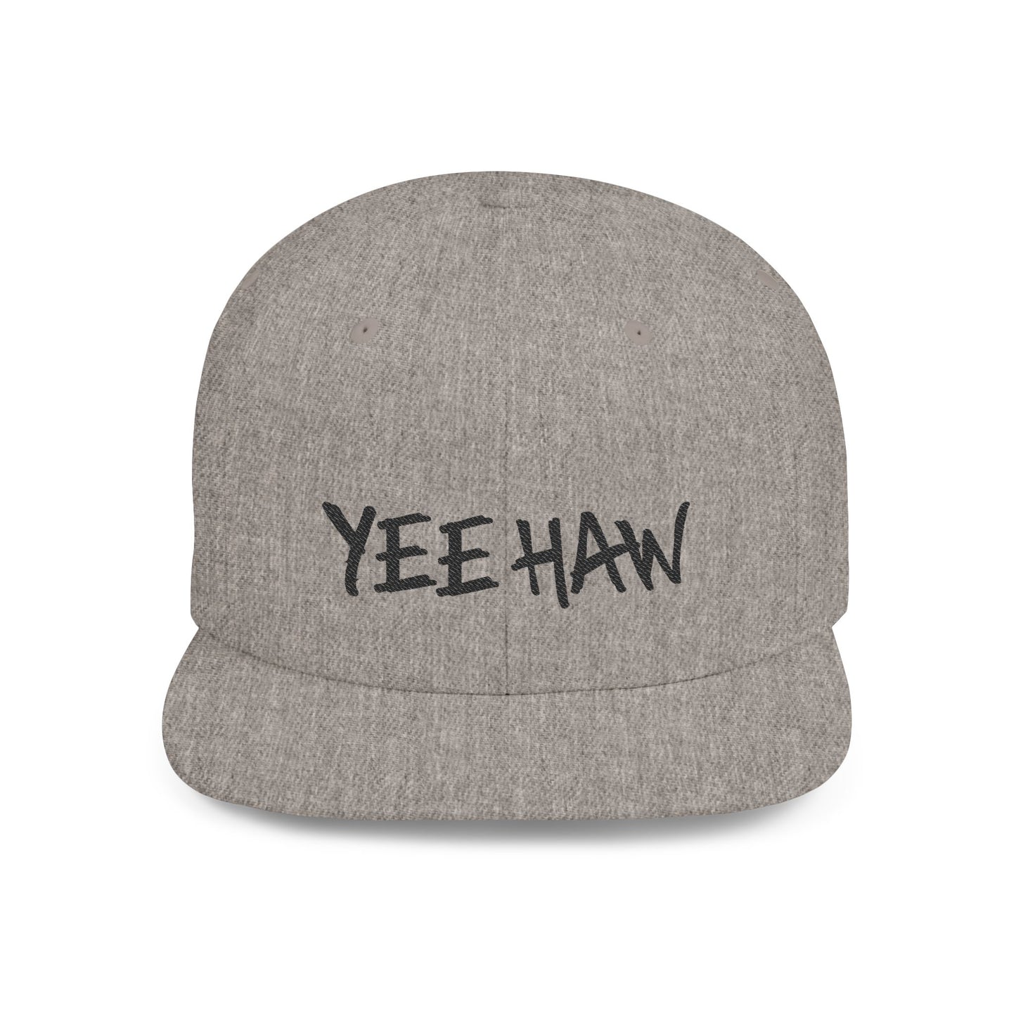 YEE HAW Flat Bill Snapback Hat