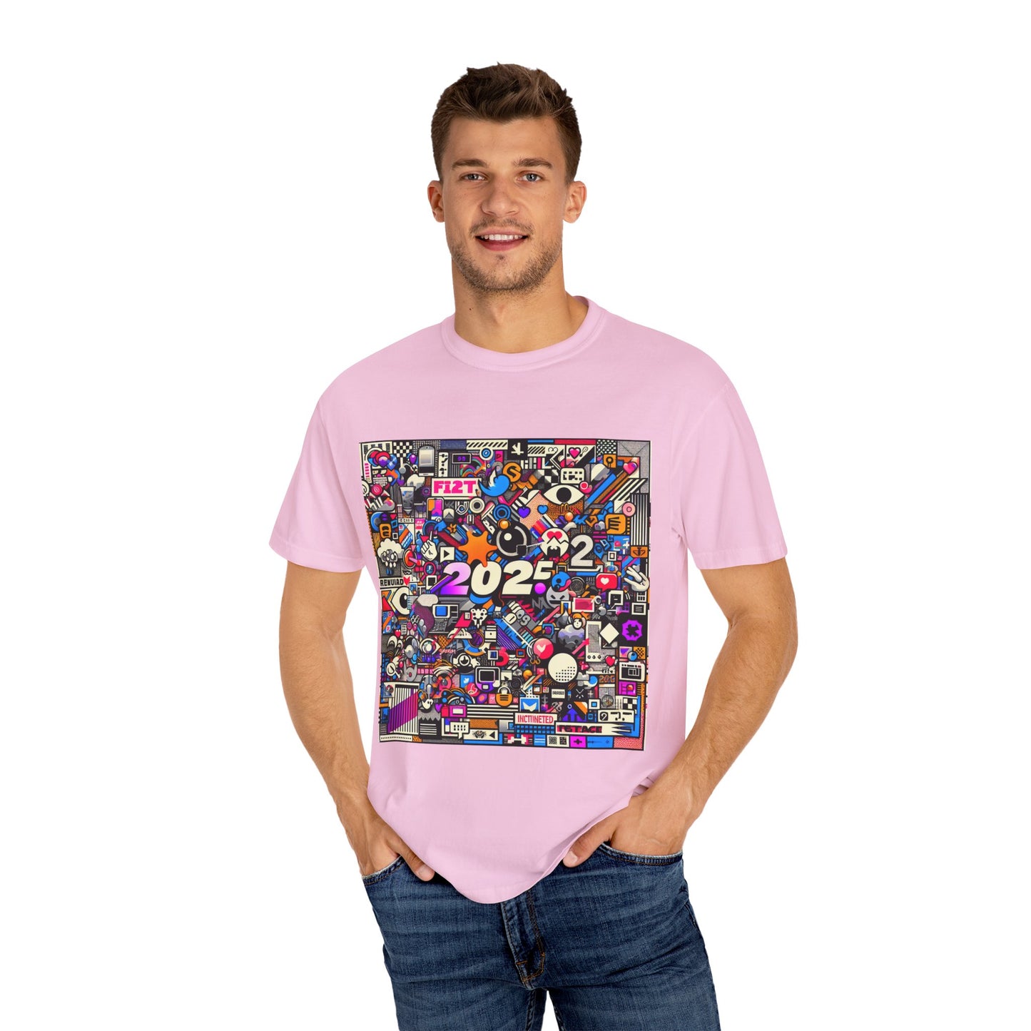 Colorful Unisex Garment-Dyed T-Shirt - 2022 Theme