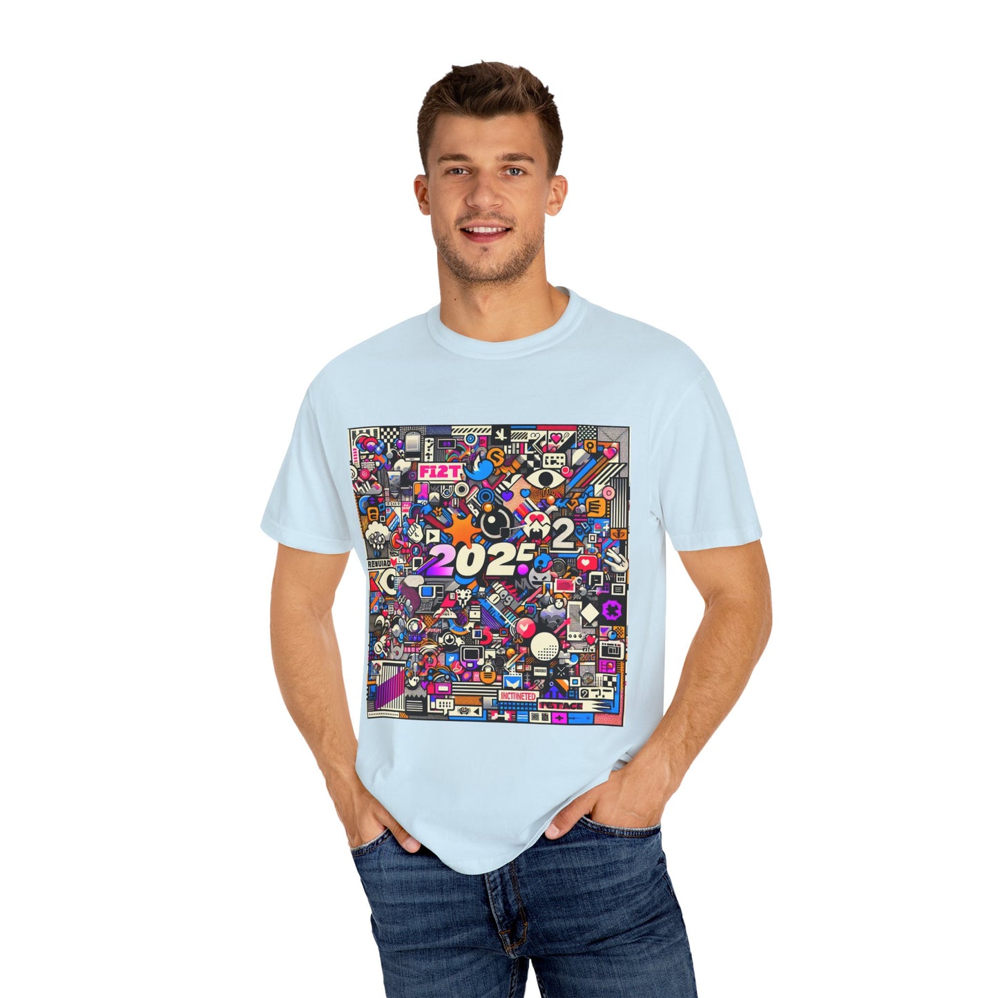 Colorful Unisex Garment-Dyed T-Shirt - 2022 Theme