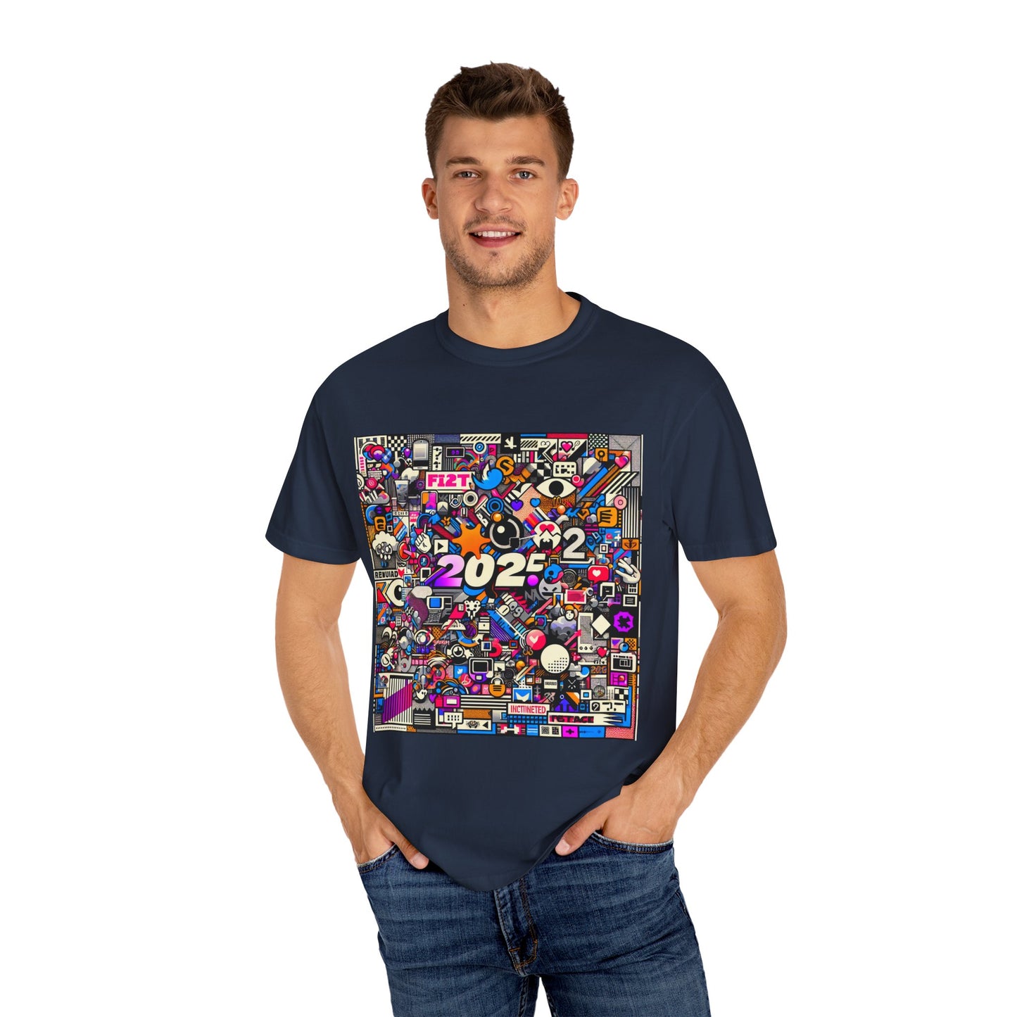 Colorful Unisex Garment-Dyed T-Shirt - 2022 Theme