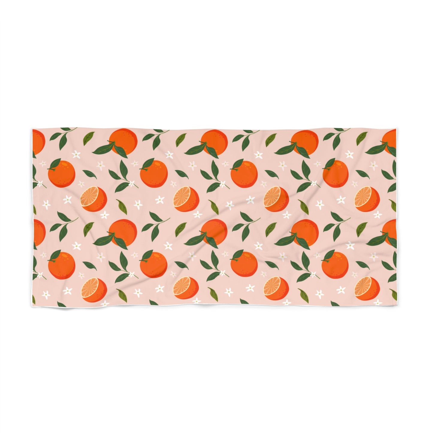 Orange Slice Print Beach Towel – Summer Vibes