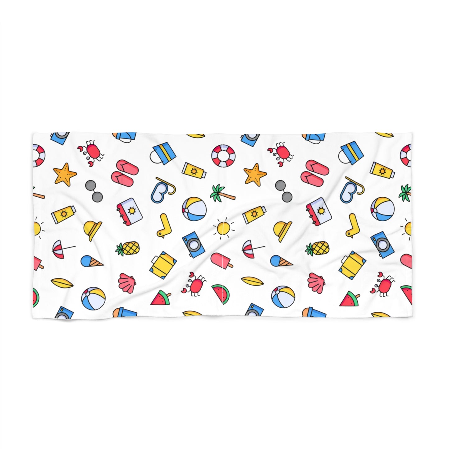 Colorful Summer Beach Towel - 30" × 60"