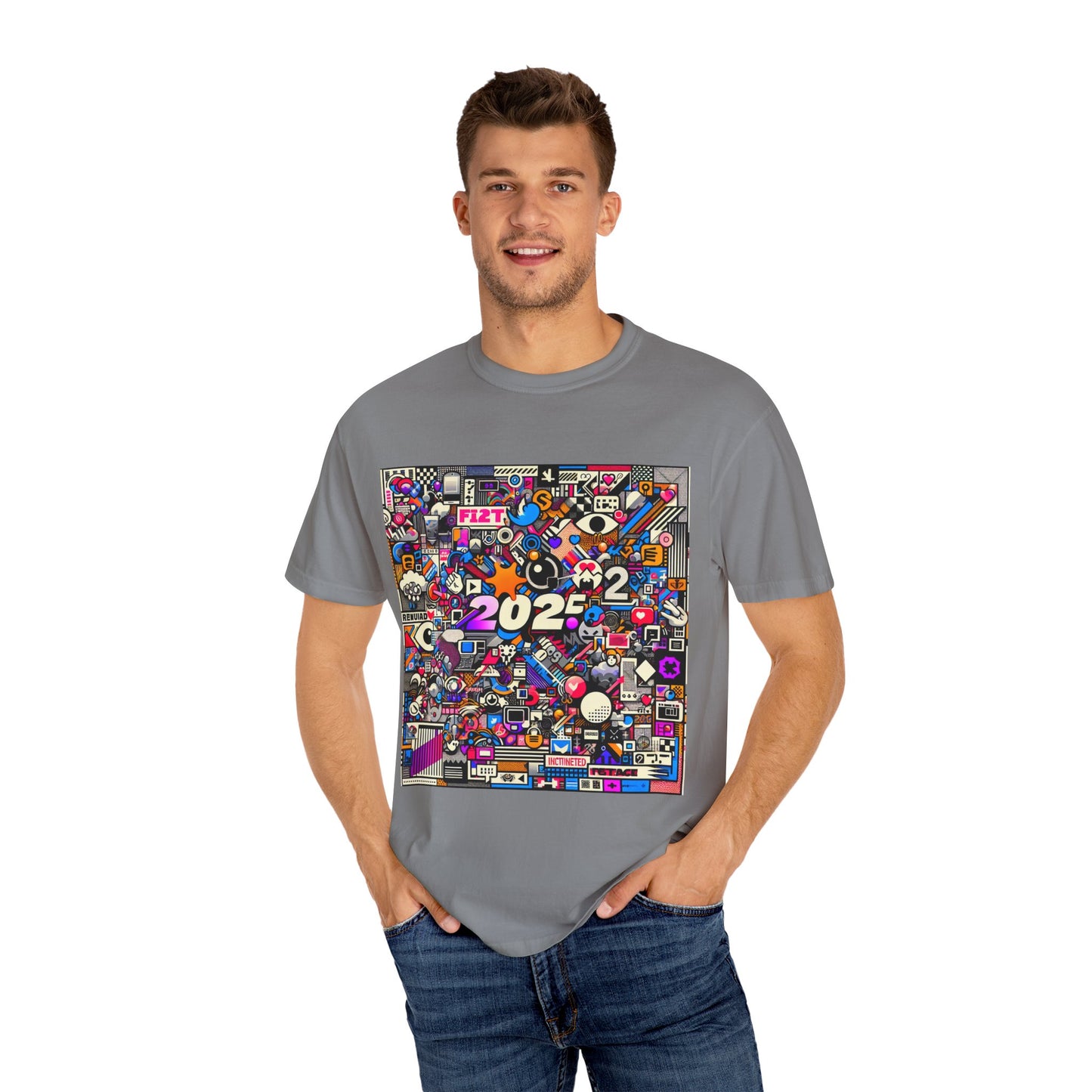 Colorful Unisex Garment-Dyed T-Shirt - 2022 Theme