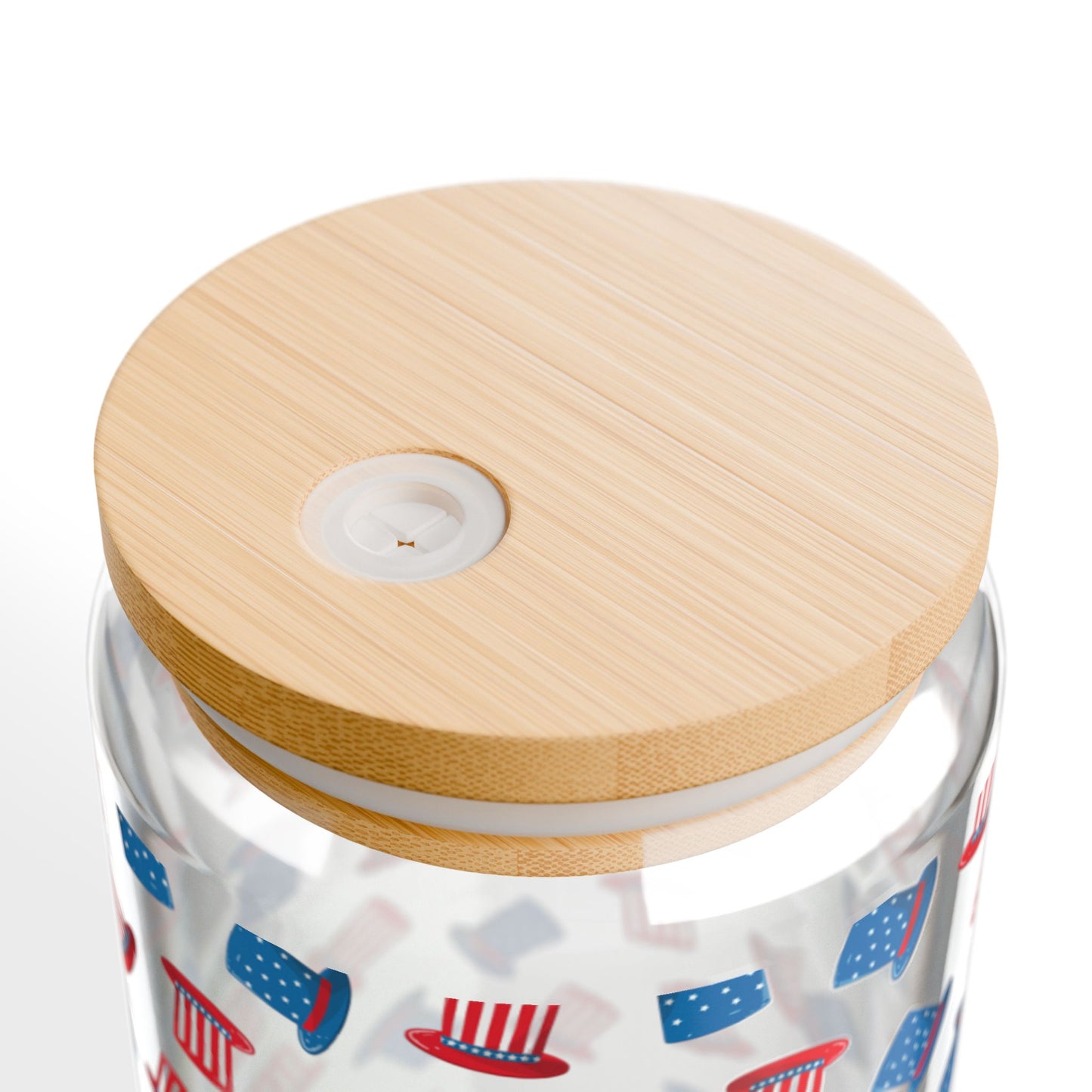 Patriotic Hats Sipper Glass - 16oz