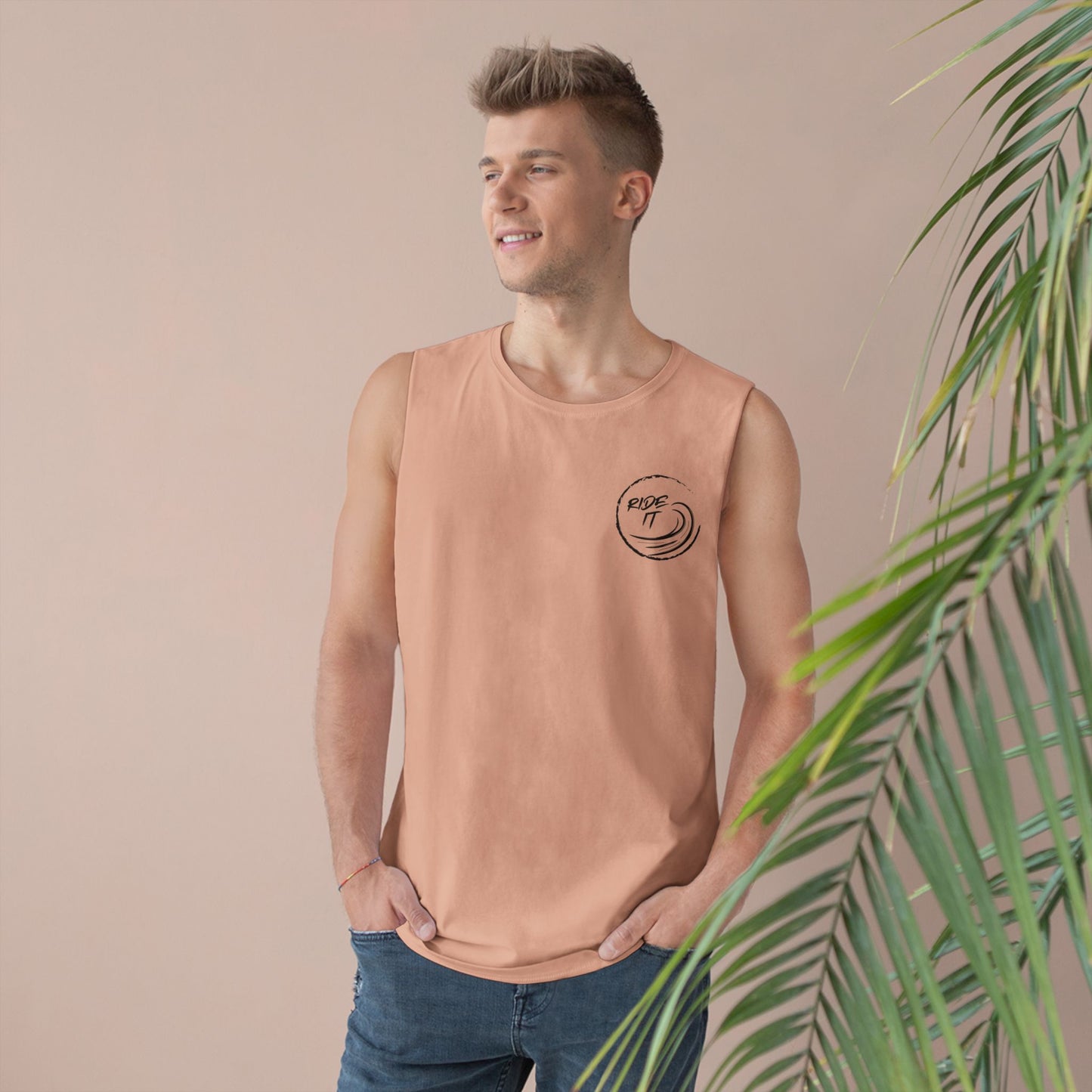 Surfer Tank Top - 'Ride It' Design Unisex