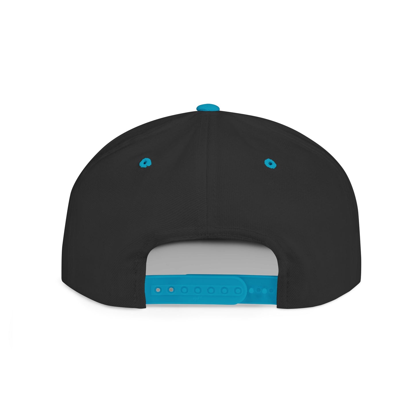 Faith-Inspired Flat Bill Snapback Hat with Cross Design