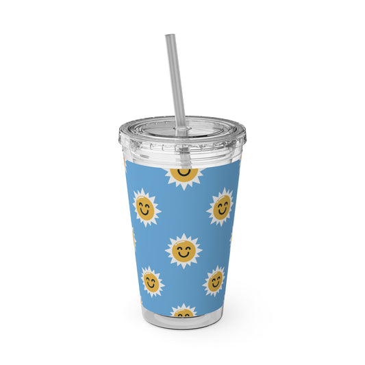 Smiley Sunshine Plastic Tumbler - 16oz.