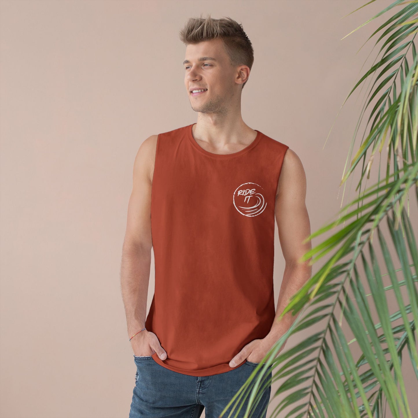Surfer Tank Top - 'Ride It' Design Unisex