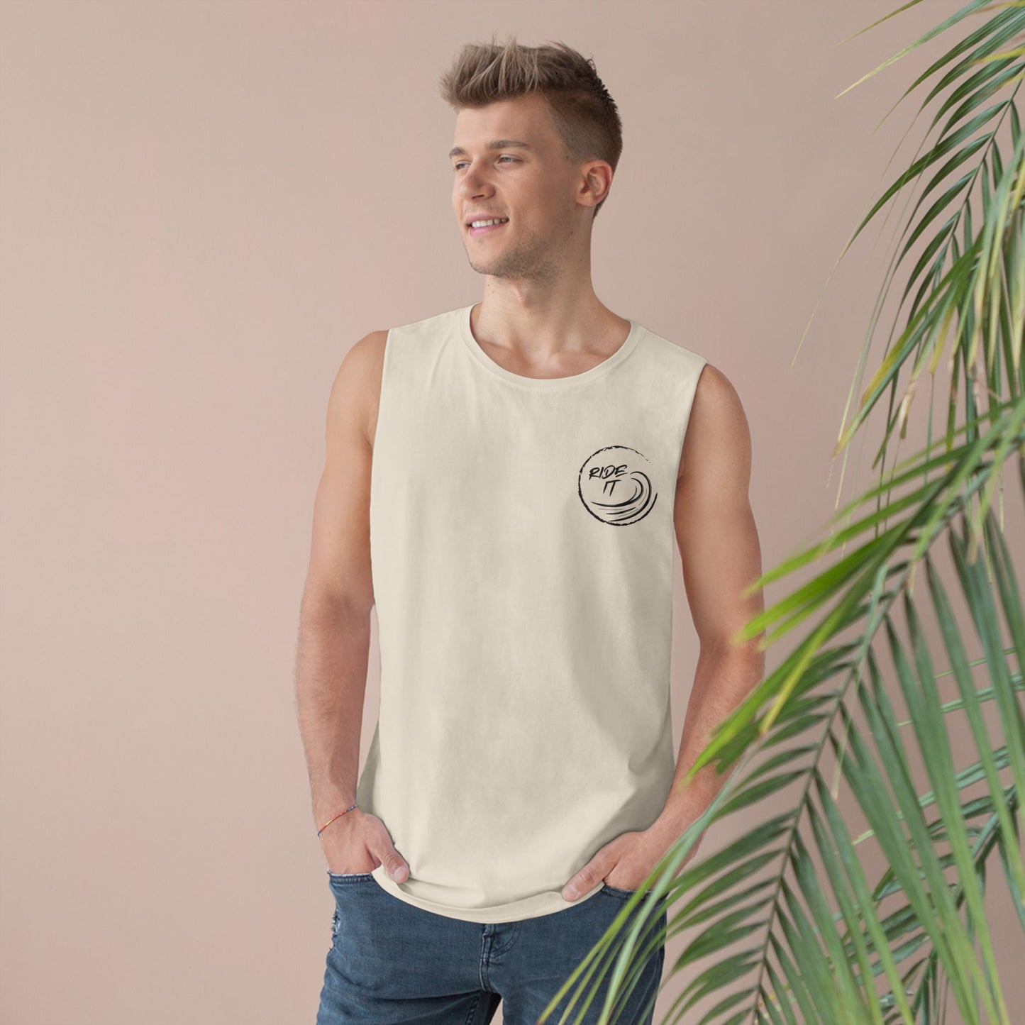 Surfer Tank Top - 'Ride It' Design Unisex