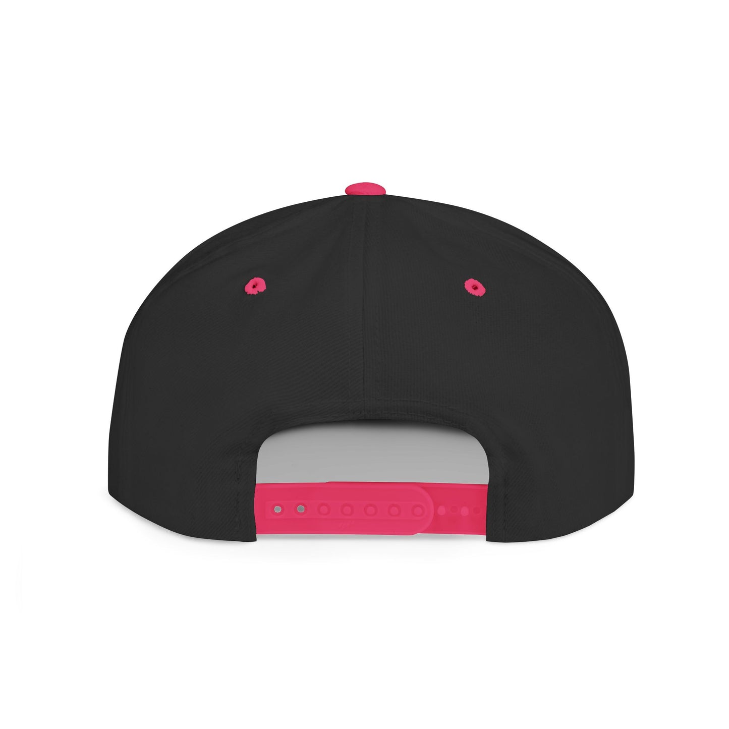 Pink Cross Flat Bill Snapback Hat