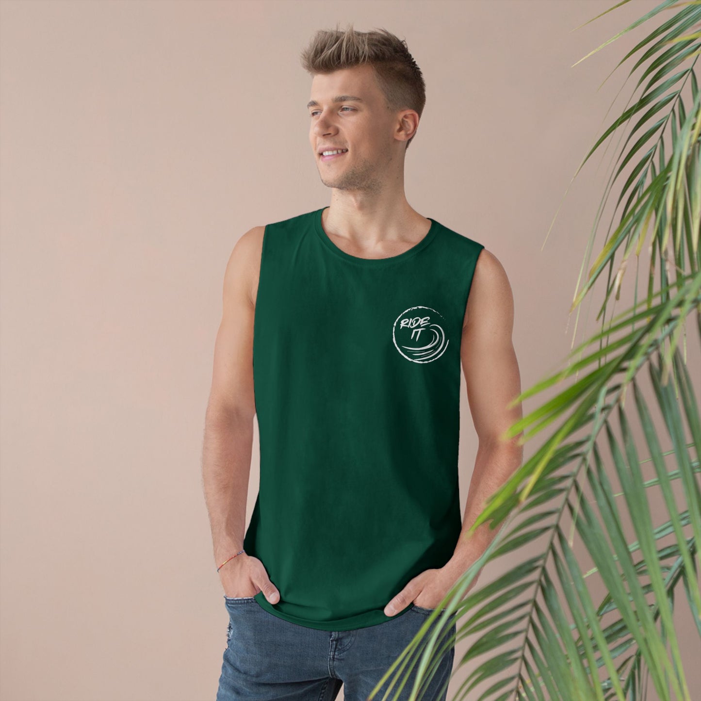 Surfer Tank Top - 'Ride It' Design Unisex