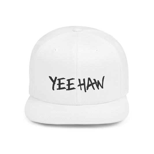 YEE HAW Flat Bill Snapback Hat
