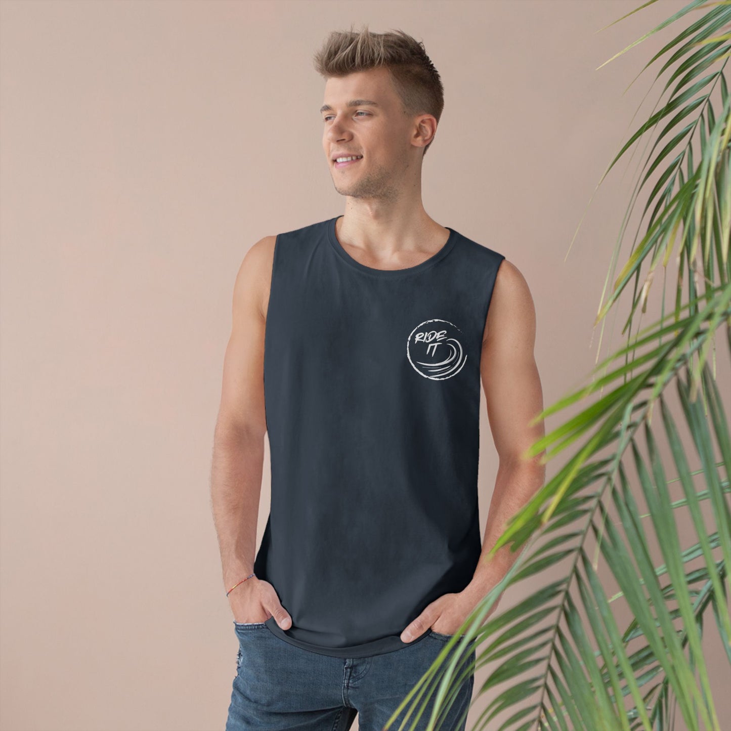 Surfer Tank Top - 'Ride It' Design Unisex