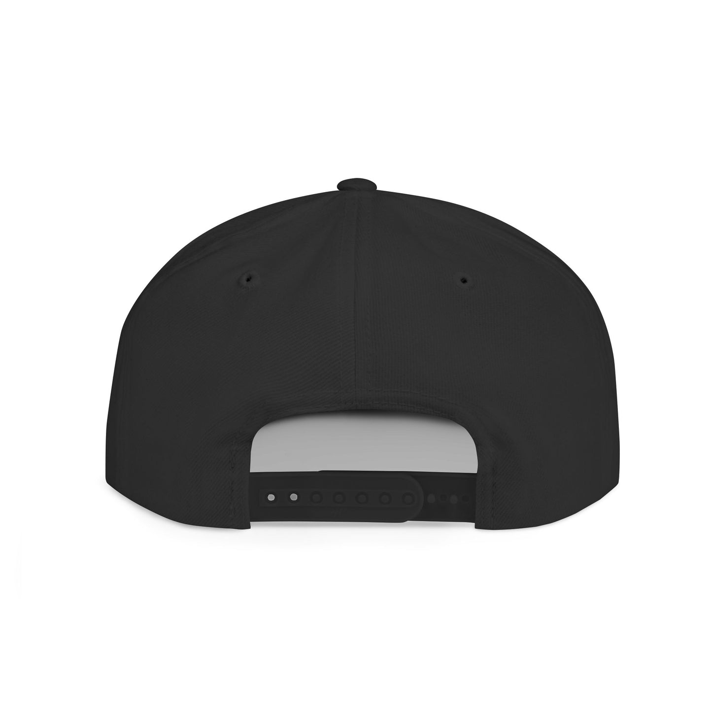 Faith-Inspired Flat Bill Snapback Hat with Cross Design