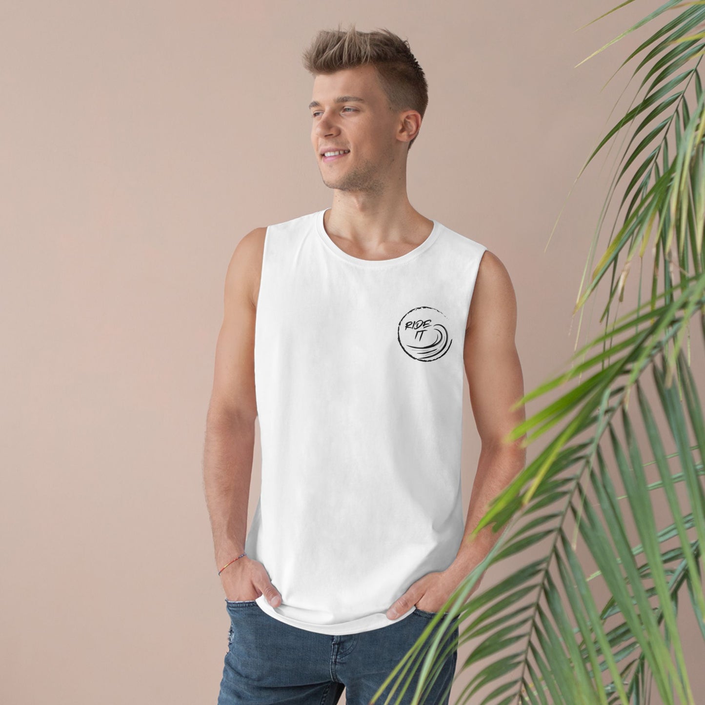 Surfer Tank Top - 'Ride It' Design Unisex